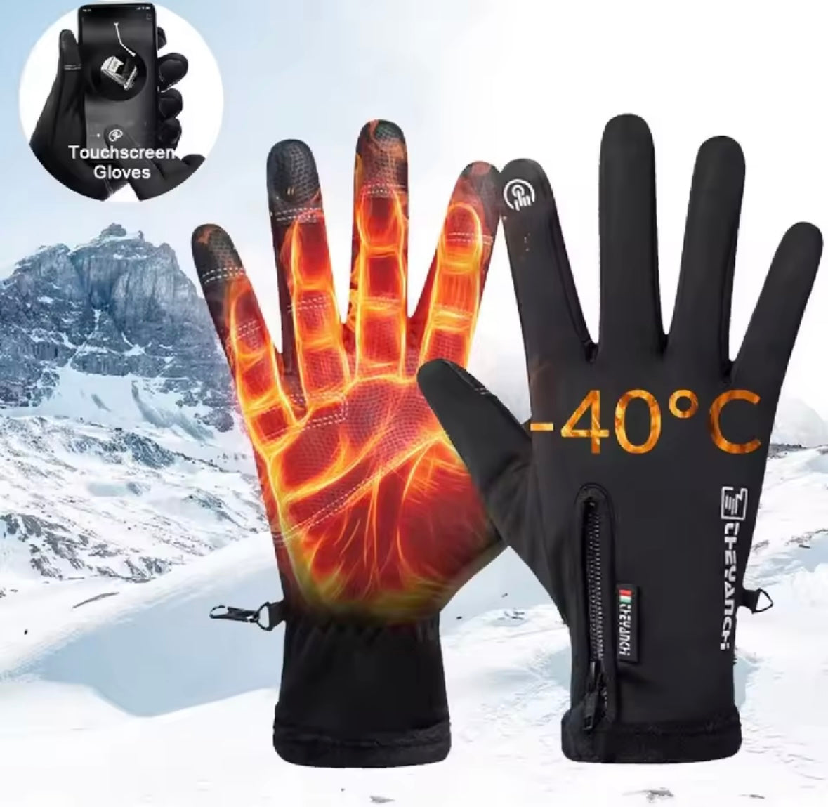 Winter Touchscreen-Handschuhe – Winddicht, Rutschfest & Warm | Ideal für Outdoor & Sport